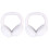 2Pcs Cozy White Earmuffs Warm Plush Ear Covers Creative Winter Gift 2