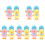 20 Pcs Jumping Chick Wind Up Plush Chicken Toys 3