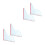 2 Pairs Acrylic Waterproof Self-Adhesive Shower Corner Guards 9