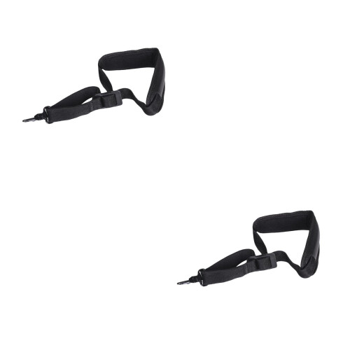 2Pcs Universal Black Saxophone Strap with Thick Padded Support 2