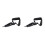 2Pcs Universal Black Saxophone Strap with Thick Padded Support 6