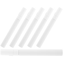 18Pcs Empty Refillable Paint Pens White Metal Shells Smooth Writing
