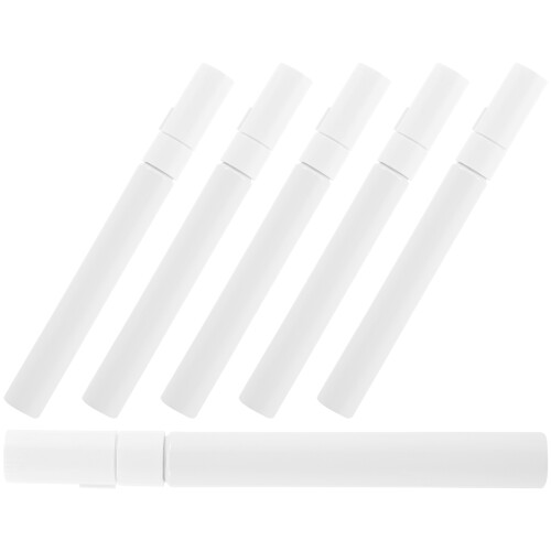 18Pcs Empty Refillable Paint Pens White Metal Shells Smooth Writing