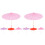 8 Pcs Mini Umbrella Hand Decor Blank Paper 4