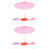 8 Pcs Mini Umbrella Hand Decor Blank Paper 7