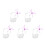 5Sets Detailed Craftsmanship Plastic Figure Holder Stand for Models 6