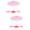 8 Pcs Mini Umbrella Hand Decor Blank Paper 9