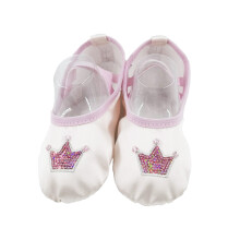 2 Pairs Pink Satin Dance Shoes Child Gymnastics Yoga Sole Ballet
