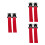 6 Pcs Red Nylon Tow Strap For Car Trailer Accessory 6