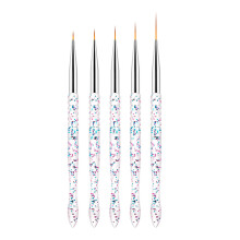 2 Count Pull Pen Professional Nail Art Brushes Manicure Salon Supply