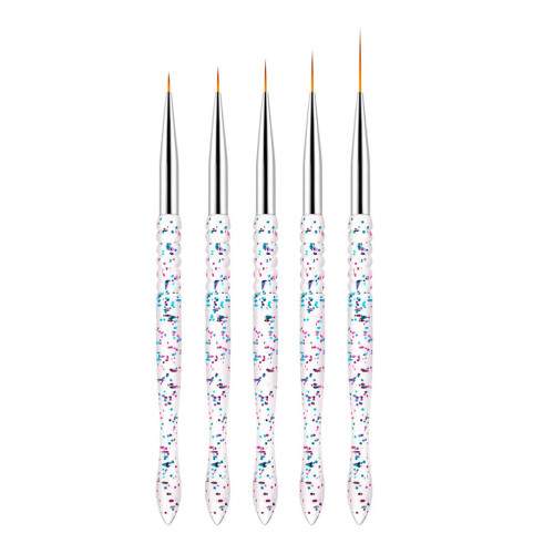2 Count Pull Pen Professional Nail Art Brushes Manicure Salon Supply