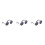 6 Pcs Small Pet Dogs Cat Sunglasses Black 8