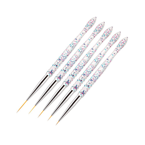 2 Count Pull Pen Professional Nail Art Brushes Manicure Salon Supply 2
