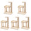 5Pcs Mini Wood Cat Tree Decorative Mini House Climbing Tower 2