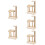 5Pcs Mini Wood Cat Tree Decorative Mini House Climbing Tower 10