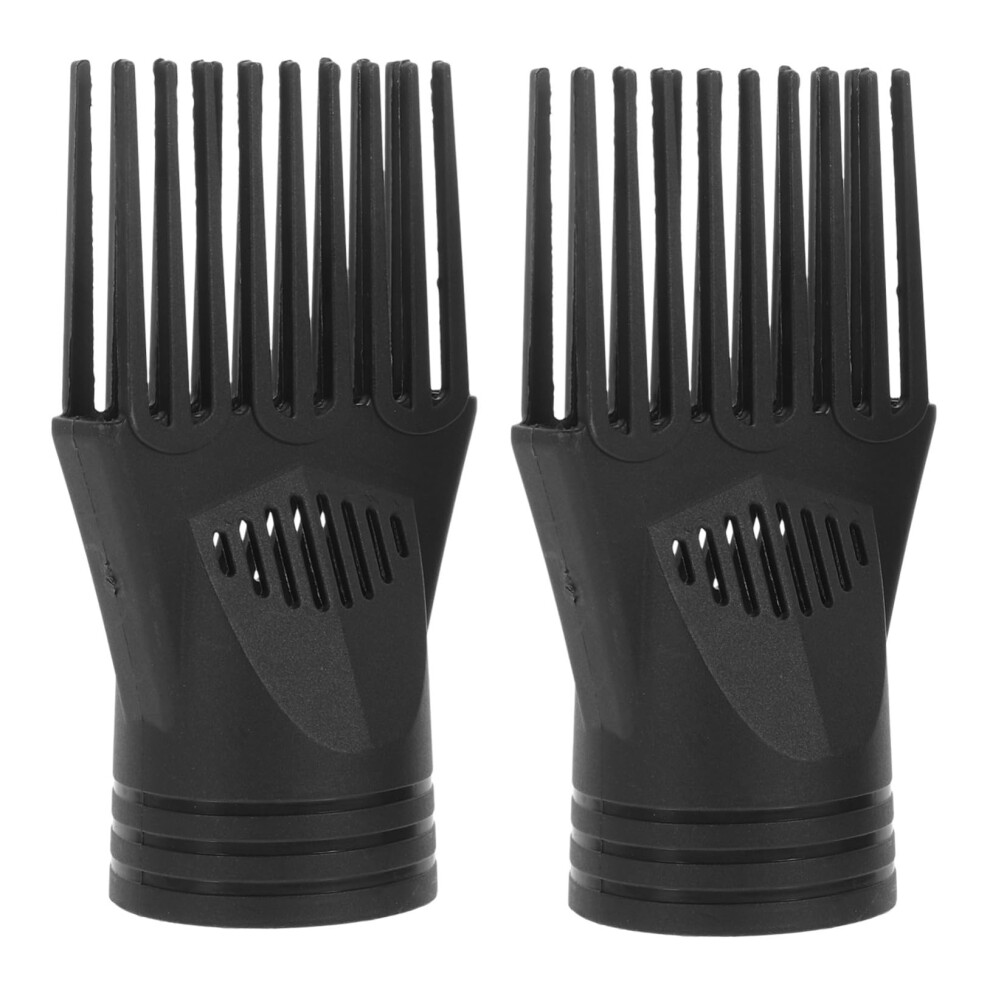 2pcs Blow Dryer Comb Attachment and Hair Dryer Nozzle for Smooth Shiny Hair, Lightweight Durable