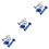 6 Pcs Aluminum Alloy Motorcycle Throttle Handle Grips 7
