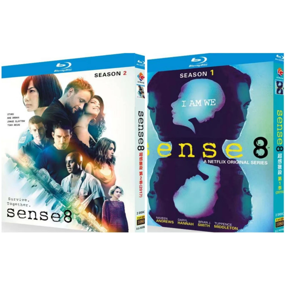 Sense8 Season 1-2: 4-Disc English 1080P BD All Region New Box Set