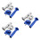 6 Pcs Aluminum Alloy Motorcycle Throttle Handle Grips 9