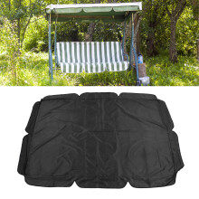 Couverture de rechange imperméable pour auvent noir oscillant 195x125x15 cm