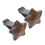 8Pcs Elegant Dark Brown Car Vent Clips Interior Ornaments 2