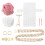 2Sets White Purse Making Kit with Fine Workmanship DIY Sewing Supplies 11