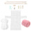 2Sets White Purse Making Kit with Fine Workmanship DIY Sewing Supplies 6