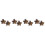 8Pcs Elegant Dark Brown Car Vent Clips Interior Ornaments 6