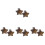 8Pcs Elegant Dark Brown Car Vent Clips Interior Ornaments 4