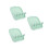Silicone Chopsticks Rest Sky-Blue 3pcs 6.7x5.5x1.4in 5
