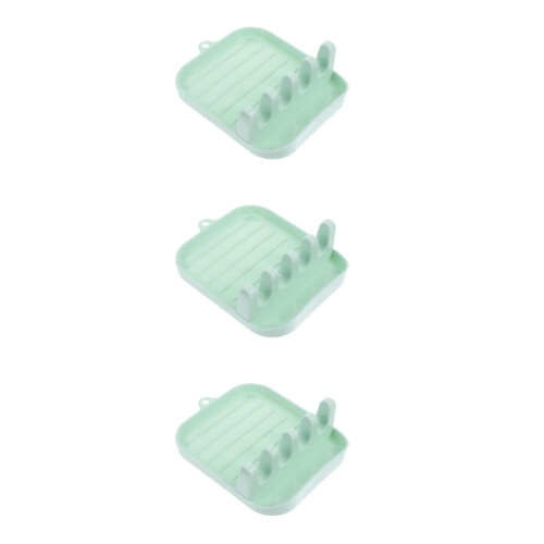 Silicone Chopsticks Rest Sky-Blue 3pcs 6.7x5.5x1.4in 1
