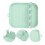 Silicone Chopsticks Rest Sky-Blue 3pcs 6.7x5.5x1.4in 9