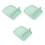Silicone Chopsticks Rest Sky-Blue 3pcs 6.7x5.5x1.4in 3