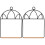 2 Pcs Bird Cage Stand Cockatiel Perch Standing Pole Hanging Swing 2