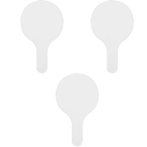 3 Pieces Whiteboard Kids Answer Paddle Handheld Boards For Students 2
