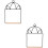 2 Pcs Bird Cage Stand Cockatiel Perch Standing Pole Hanging Swing 6