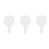 3 Pieces Whiteboard Kids Answer Paddle Handheld Boards For Students 4