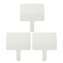 3Pcs Dry Erase Answer Paddle 9.6 X 8 Inch Double Sided For Classroom