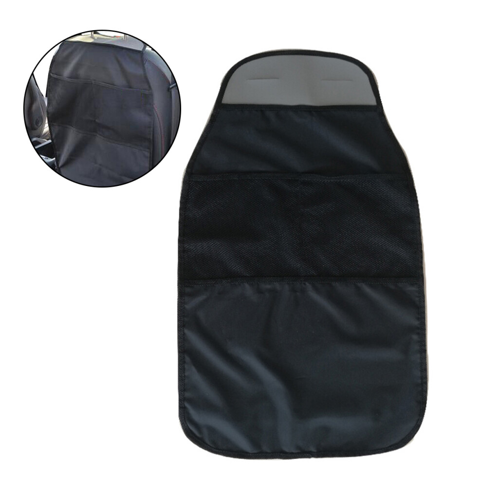 2Pcs Auto Seat Protector Kick Guard Wear-Resistant Car Back Mat Black 3622921608584