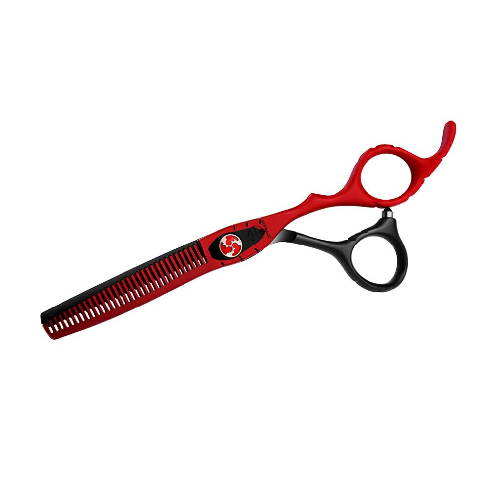 Professional 6 Inch Hairdressing Scissors 440C Stainless Steel Thinning Shears Ergonomic Handle