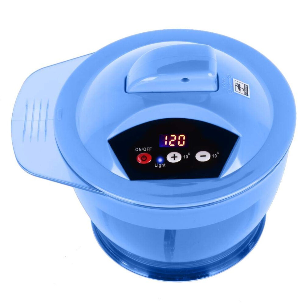 Blue Electric Hair Dye Mixer With Automatic Timer Stirring, Usb Powered Professional Mixing Bowl