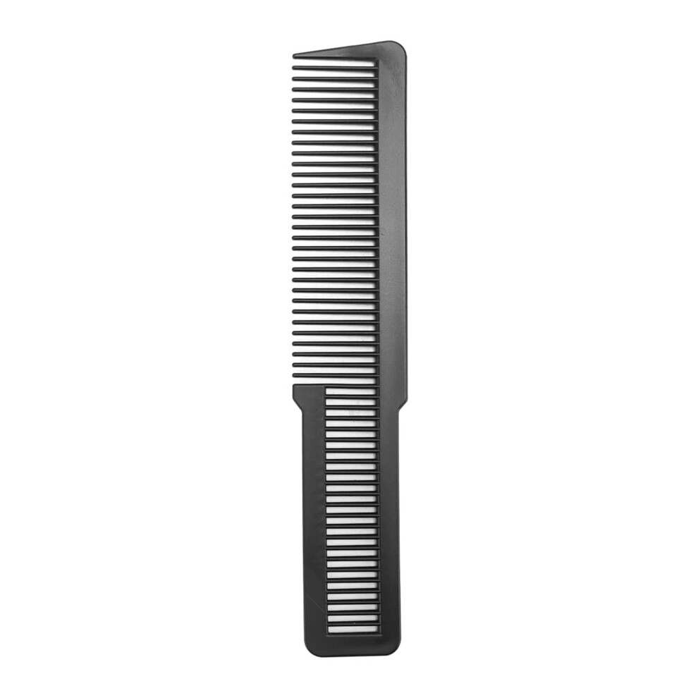 Unisex Black 5Pcs Professional Plastic Hairdressing Comb Set With Dual Tooth Design And Antistatic Styling