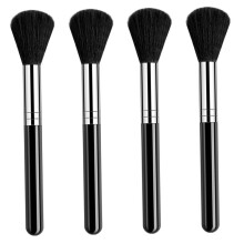 4pcs Professional Nail Dust Brush Set for Manicure Cleaning with Ergonomic Comfort Grip
