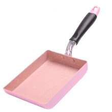 Japanese Omelette Pan Nonstick Surface with Ergonomic Handle for Tamagoyaki and Egg Rolls