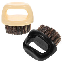 Men's Grooming Kit 2pcs Beard and Neck Brush Set with Gentle Soft Bristles for Styling and Cleaning