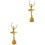 2pcs Dancing Performance Trophy Resin Crafted Lady Shape Award For Dancer 5