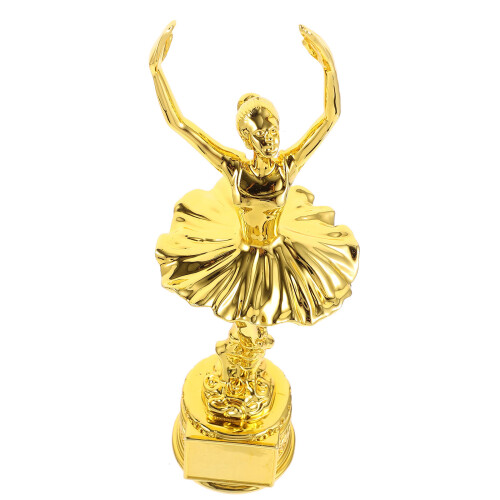 2pcs Dancing Performance Trophy Resin Crafted Lady Shape Award For Dancer