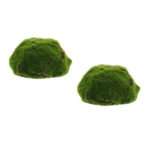 2 Pièces Sphères Mousse Verte 20 Cm Demi- Rochers Pour 1