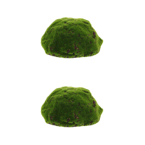 2 Pièces Sphères Mousse Verte 20 Cm Demi- Rochers Pour 2