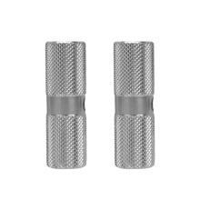 2Pairs Aluminum Bmx Bike Foot Pegs Silver Front Rear Pedal Pegs